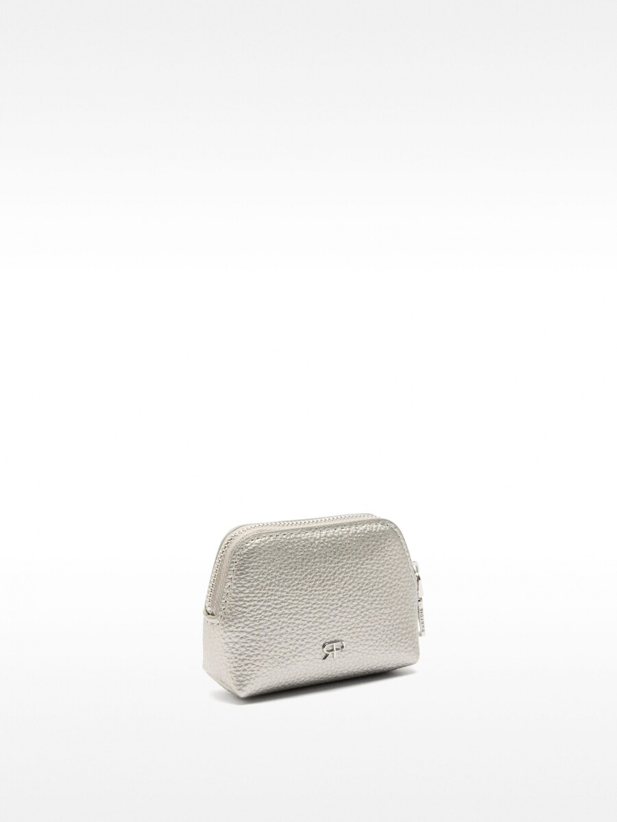 Monedero Liso plateado