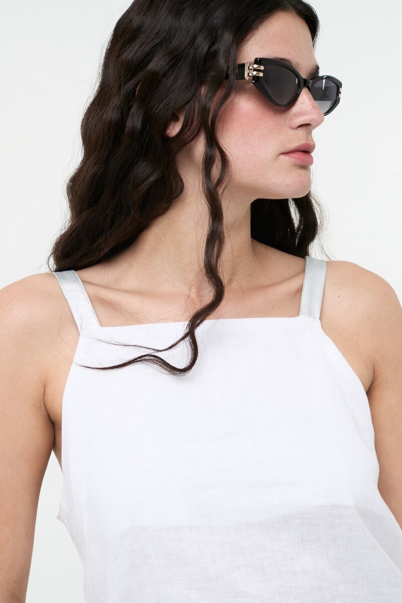 TOP ASIMETRICO Blanco