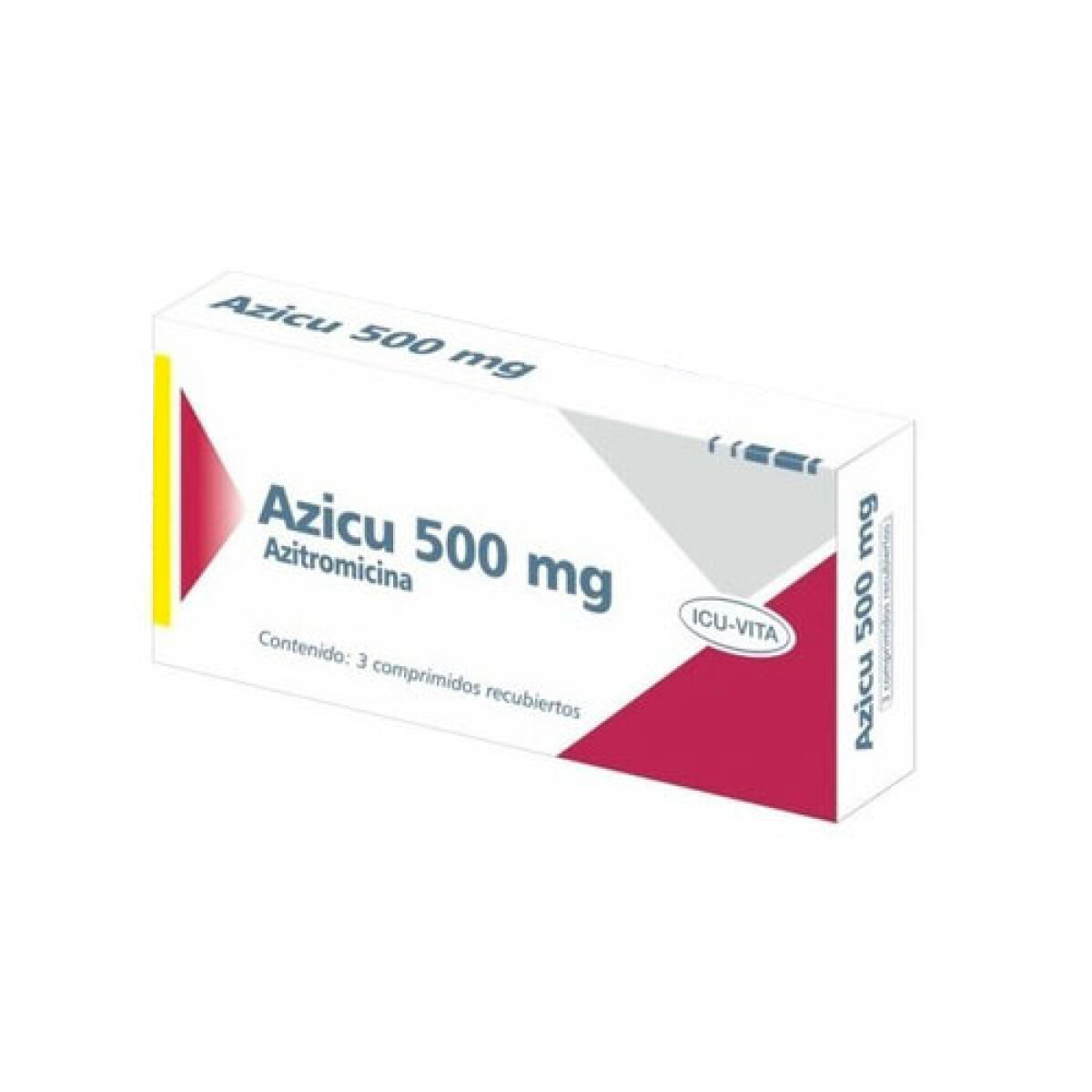 Azicu 500mg 3 Comprimidos 
