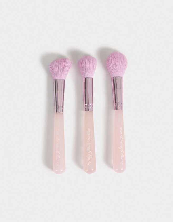 Brochas y Aplicadores In my glow up era Set De Brochas Para Maquillaje - Rosa Claro