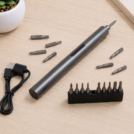Set de destornillador de precisión eléctrico Gris