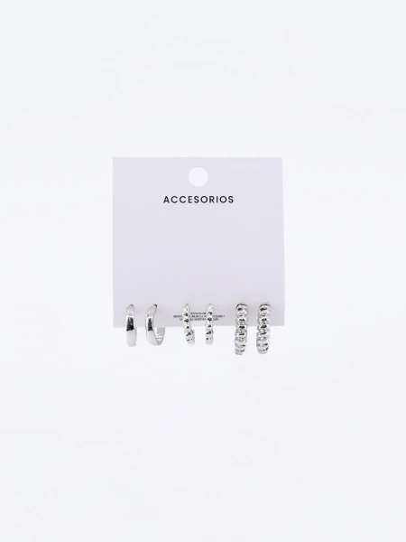 CARAVANAS SET X 3 PLATEADO