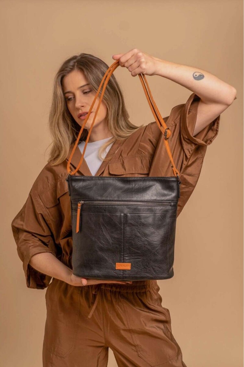 Bandolera Quina - Negro C/Suela 