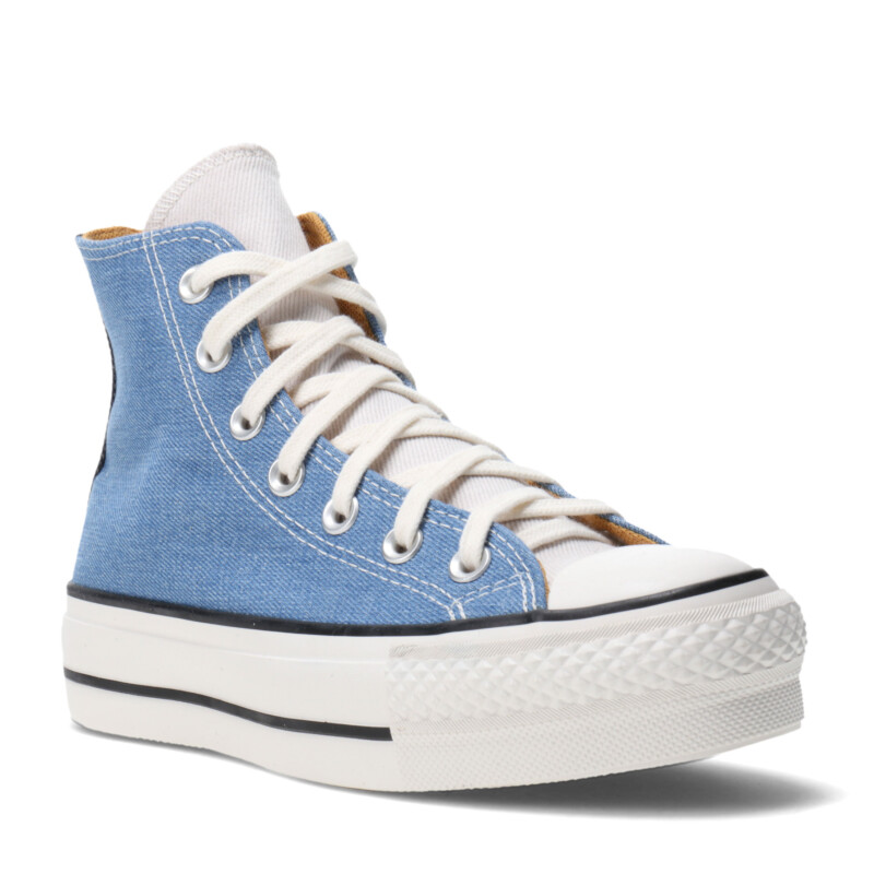 Championes de Mujer Converse Chuck Taylor Lift Azul - Beige Natural