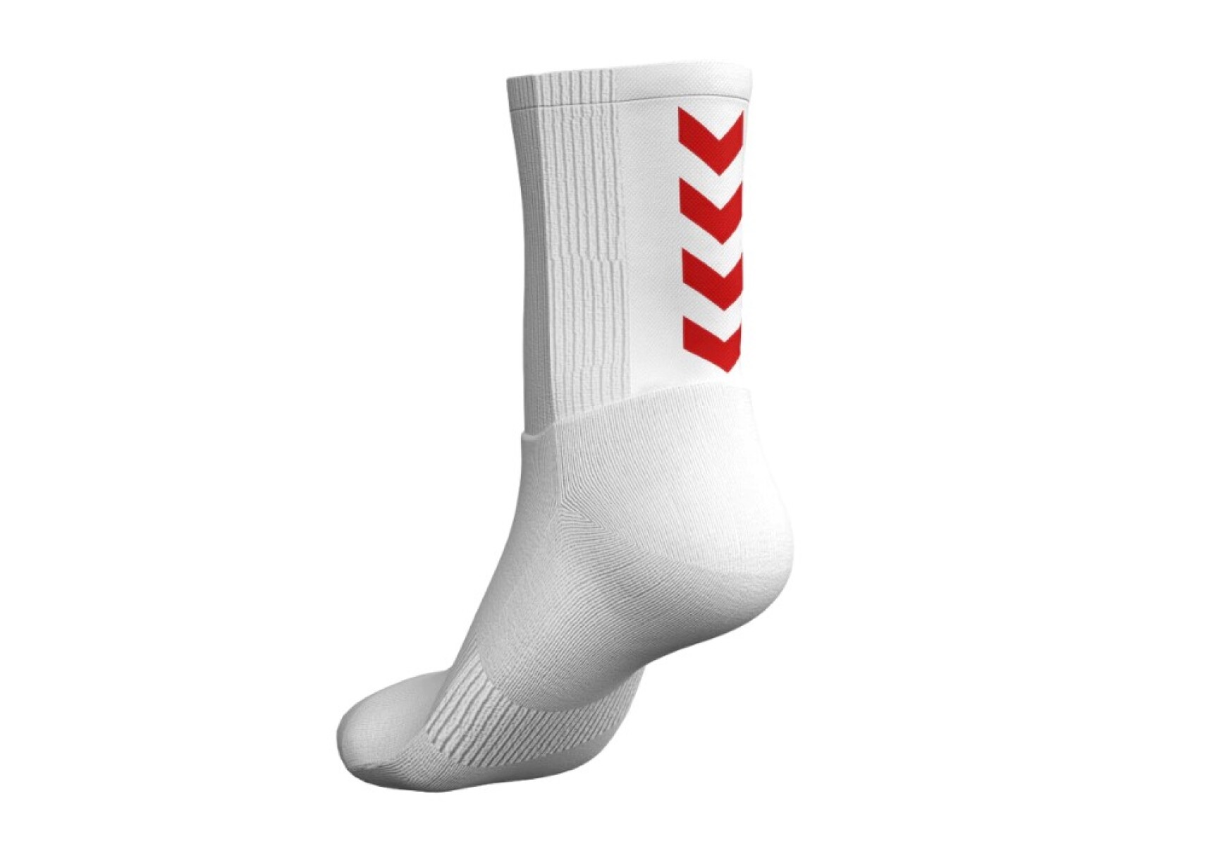 MEDIAS JUEGO ALGODON 3/4 - BLANCO/ROJO 