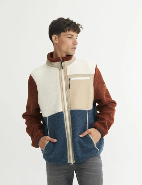 Campera sherpa Arwen Tostado