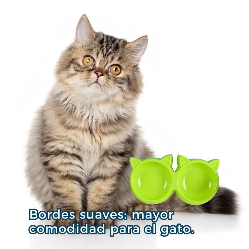 COMEDERO PARA GATO DOBLE COMEDERO PARA GATO DOBLE