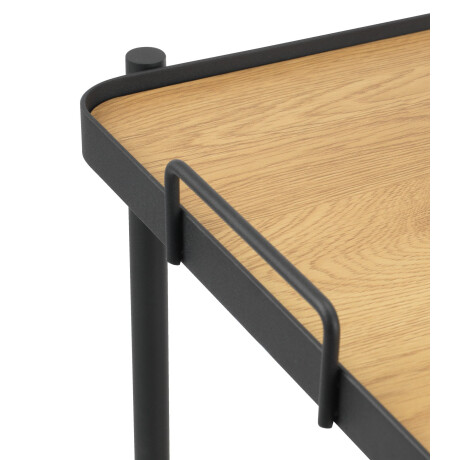 Carrito GANGSTED 2 estantes color roble/negro Roble/negro