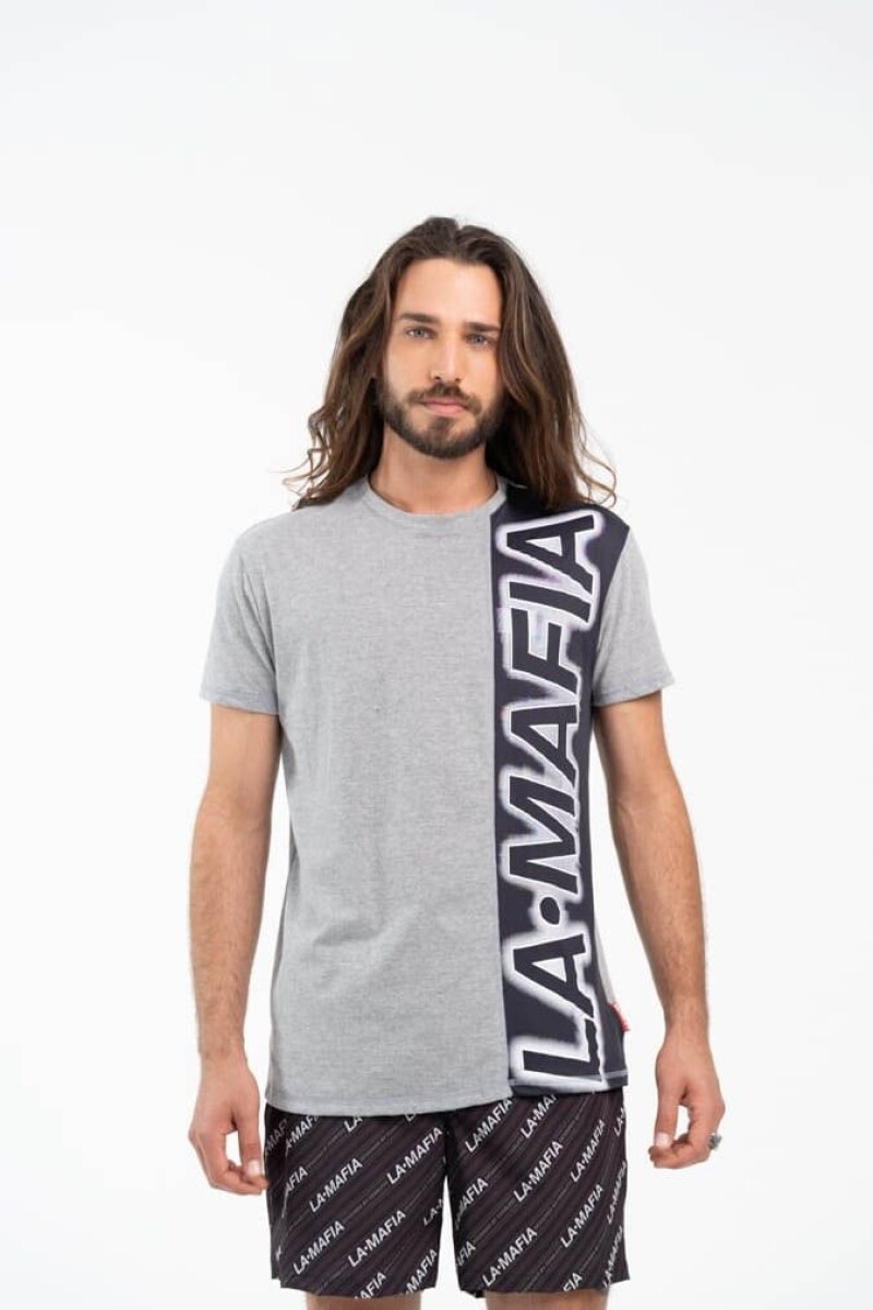 REMERA FUTURA LA MAFIA GRIS 