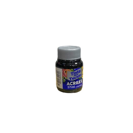 Pintura para Tela Acrilex Mate 37 ml (Tonos Negros y Marrones) 520 Negro