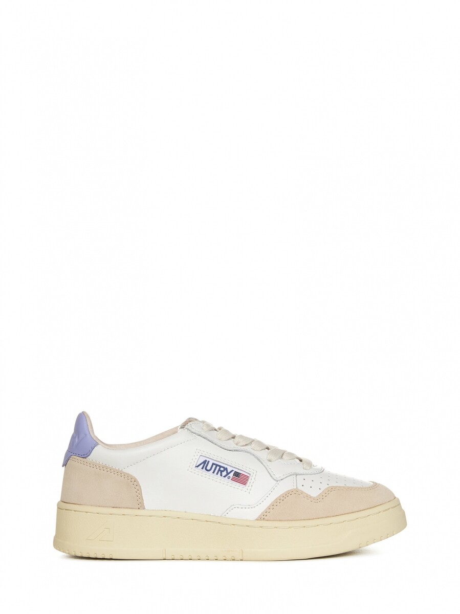 MEDALIST LOW WOM LEAT/SUEDE WH 