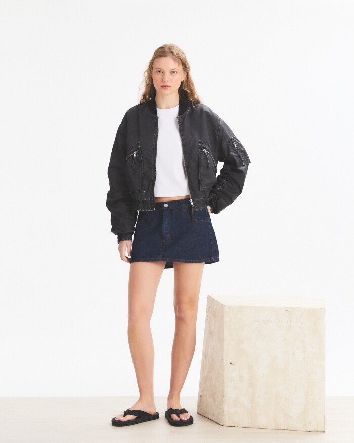 Campera Bomber Gang Negro