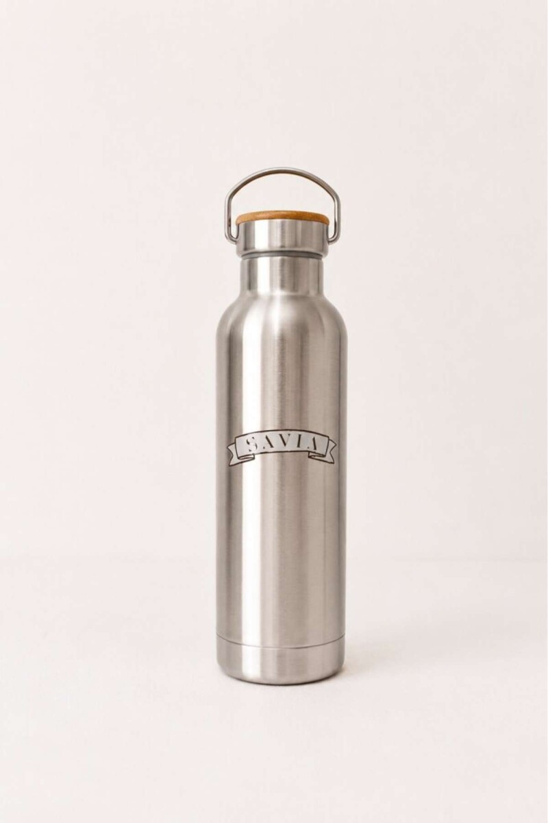Botella Team Savia - Plateado 
