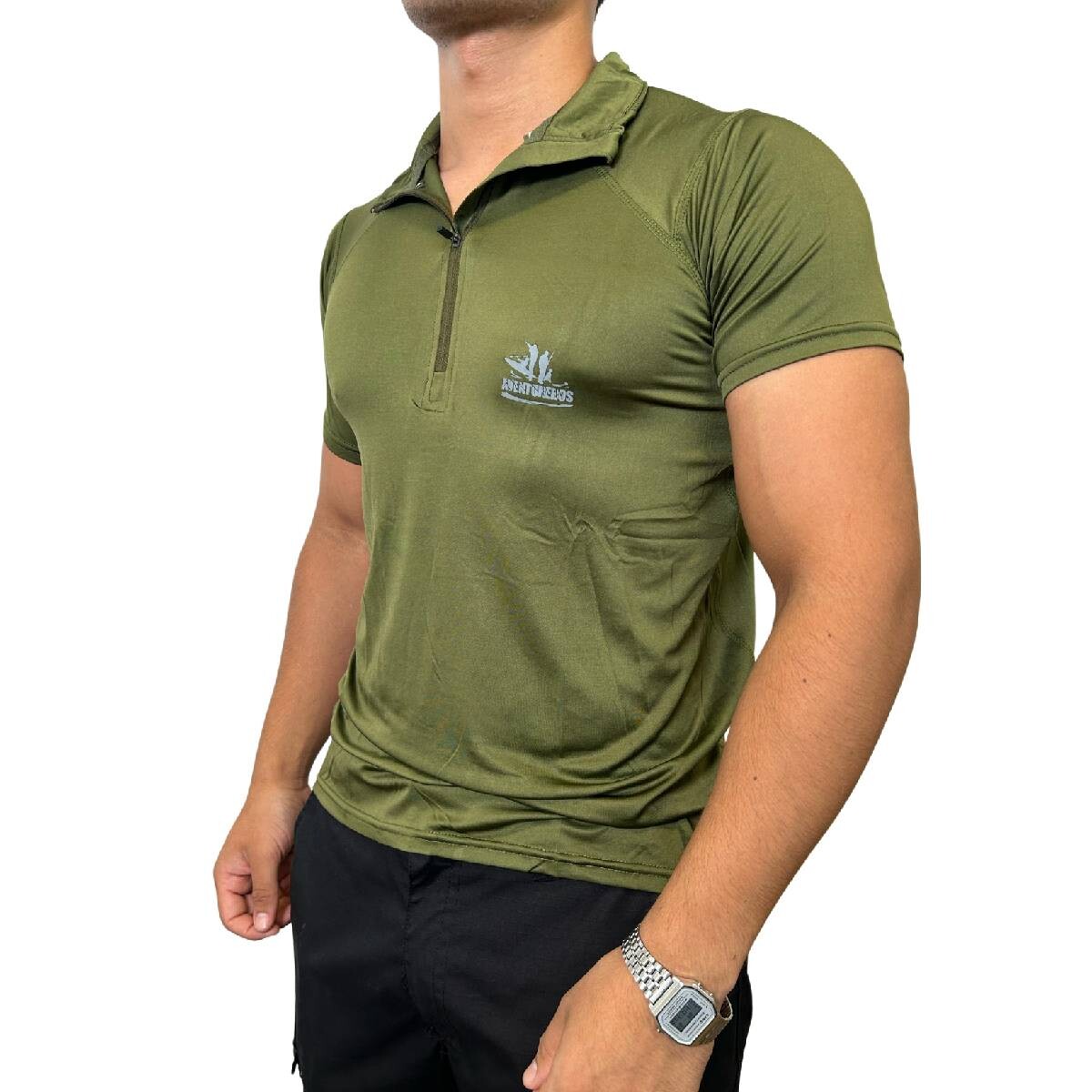 Remera polo manga corta- Aventureros - Verde 