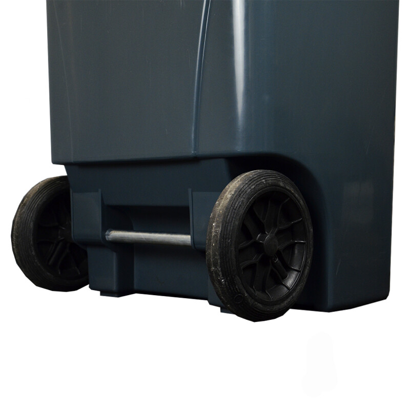 Tarro de residuos con ruedas 180 lts GRIS