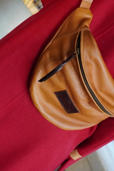 Leather Fanny Pack Camel