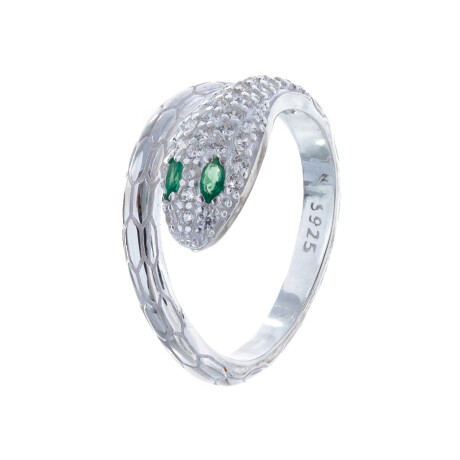 Anillo de plata 925 con circonias, vIBORA. Anillo de plata 925 con circonias, vIBORA.