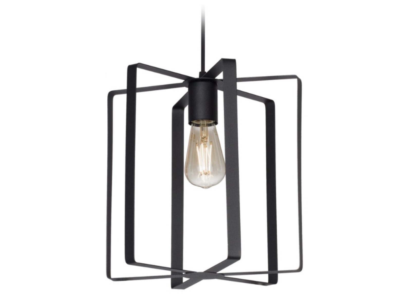 COLGANTE ESQUEL 1L CILINDRO NEGRO E27 