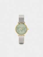 Reloj Con Esfera Mapamundi bicolor