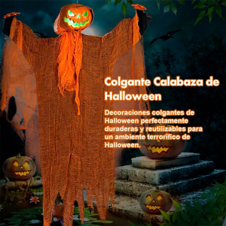 Fantasma Calabaza Decorativo Halloween Luz Y Sonido Hlw001004-m1