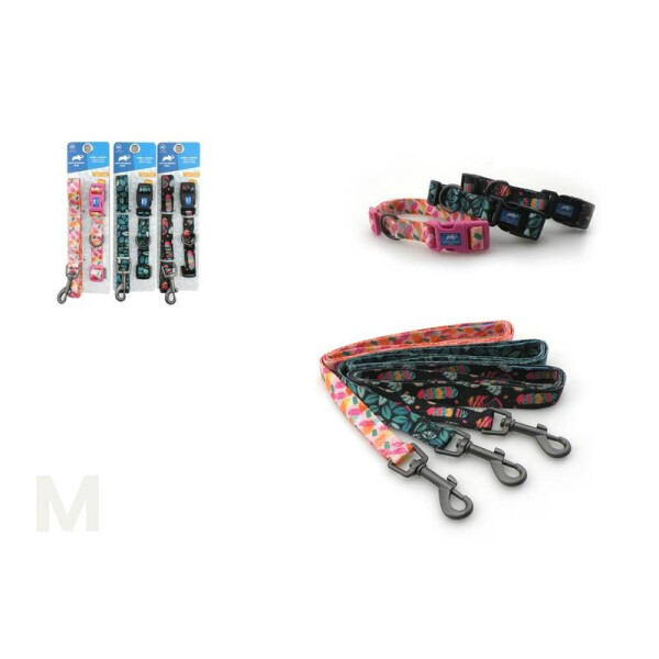 COLLAR Y CORREA PARA PERROS ANIMAL PLANET M COLLAR Y CORREA PARA PERROS ANIMAL PLANET M