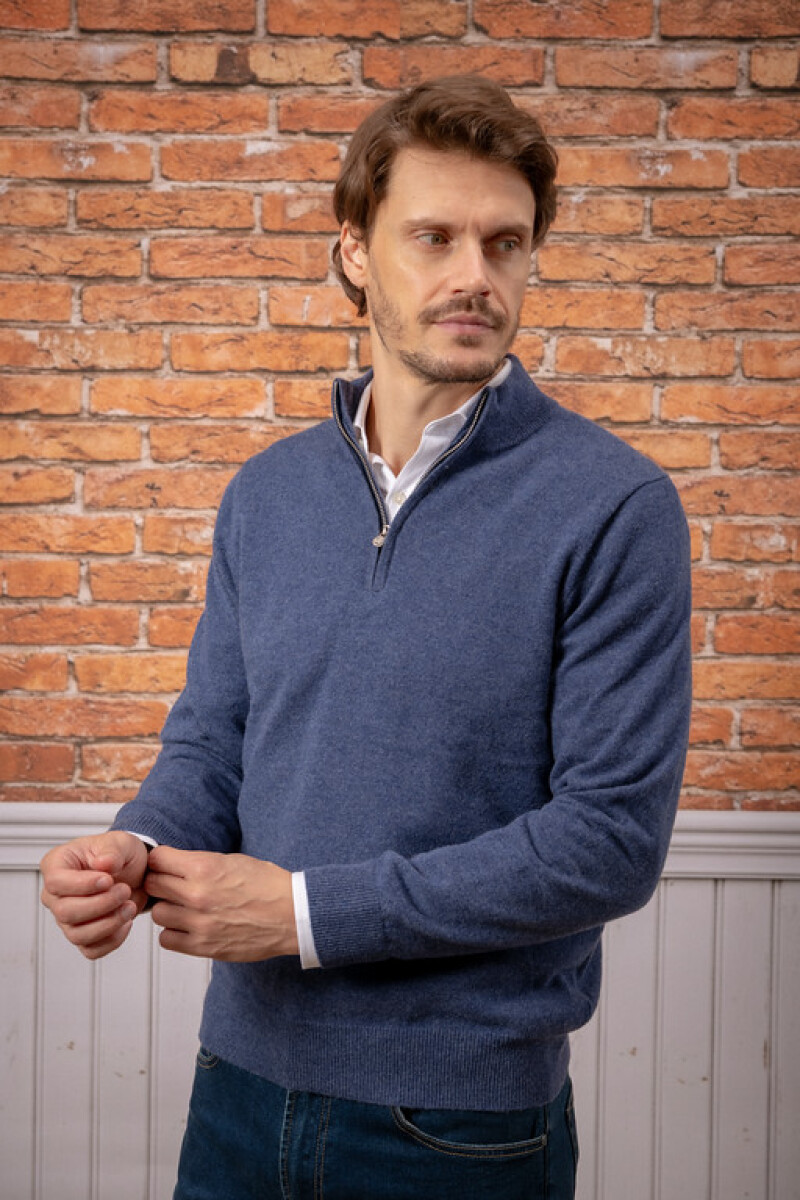 Sweater Half Zipper Cashmere - Aero 