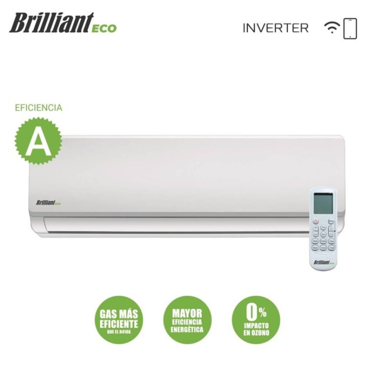 Aire Acondicionado Inverter Brillant 12000 