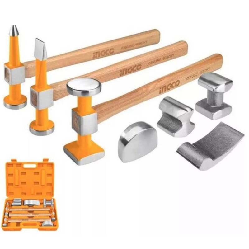 SET MARTILLOS CHAPISTA 7 UNIDADES INGCO HBAFH0712 SET MARTILLOS CHAPISTA 7 UNIDADES INGCO HBAFH0712