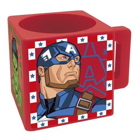 Taza Cuadrada Avengers 290 ml para Microondas U