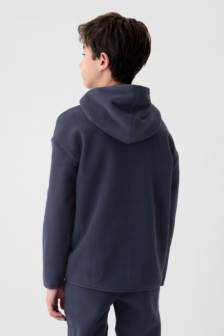 Canguro Polar Con Cierre Logo Gap Niño Navy Uniform