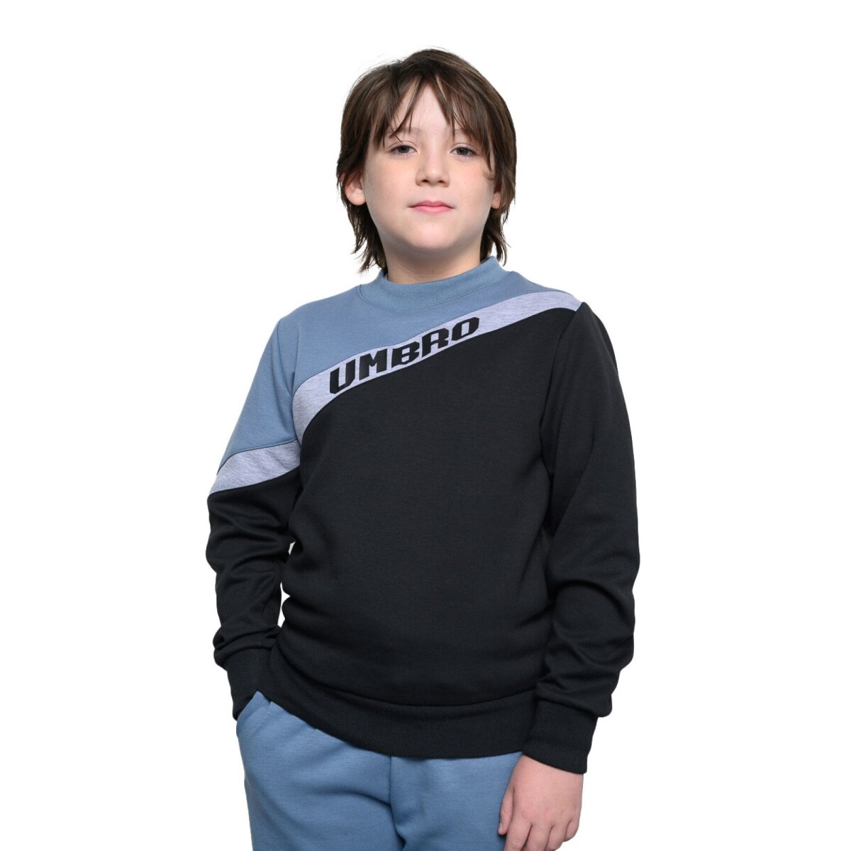 Buzo de Niño Umbro - Negro - Azul Piedra 