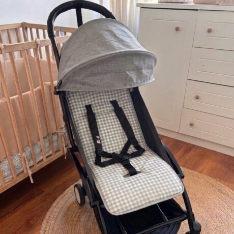 Colchoncito protector de coche Vichy Gris