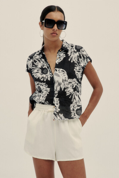 MARIE SHORT SLEEVE SHIRT Negro