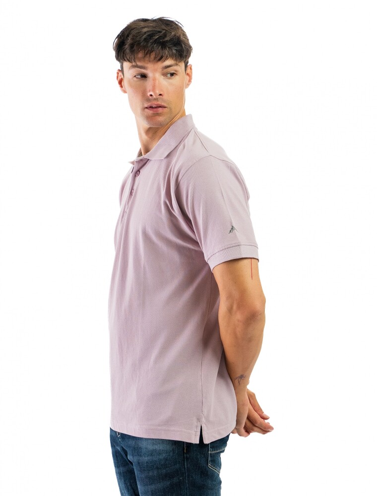 Remera Polo Algodón Lila