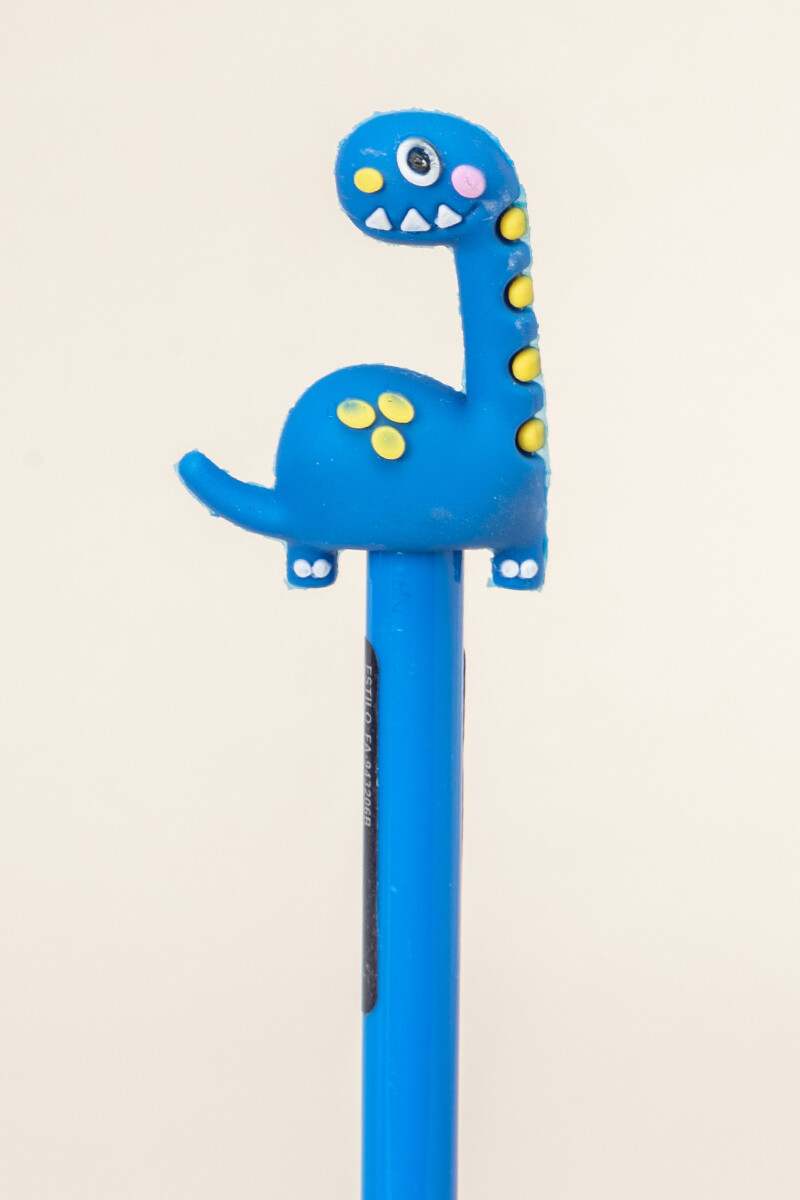 Lapicera Dino azul