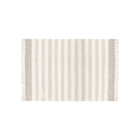 ALFOMBRA CON FLECOS AZUL/GRIS 69x114CM ALFOMBRA CON FLECOS AZUL/GRIS 69x114CM