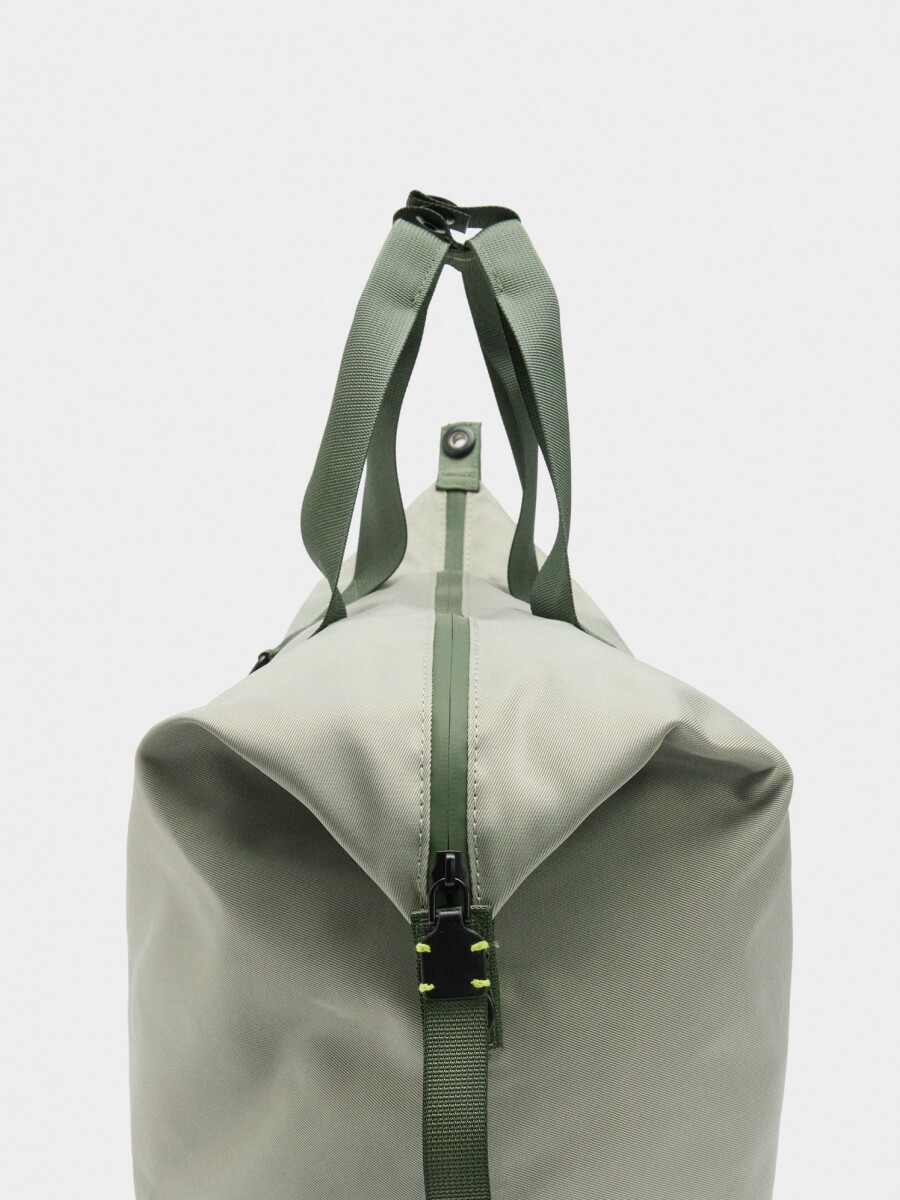 Bolso De Fin De Semana De Nylon gris