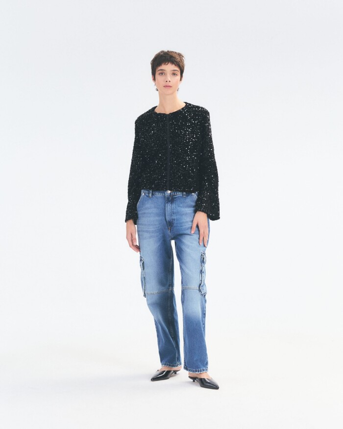 Denim Cargo Azul