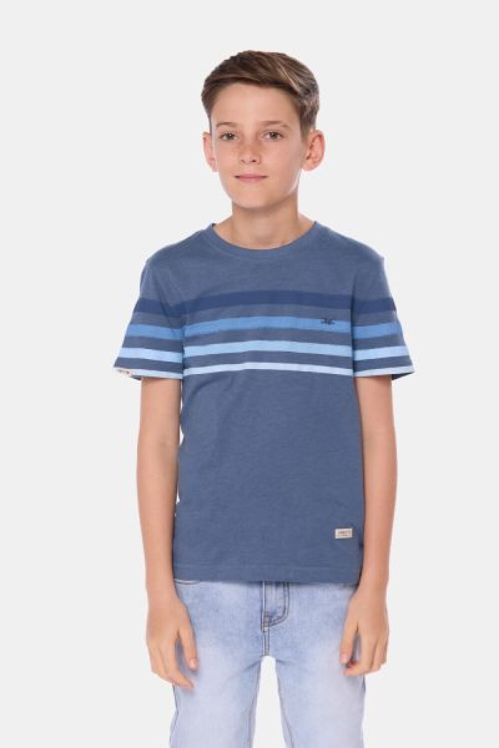 REMERA RAYADA Piedra