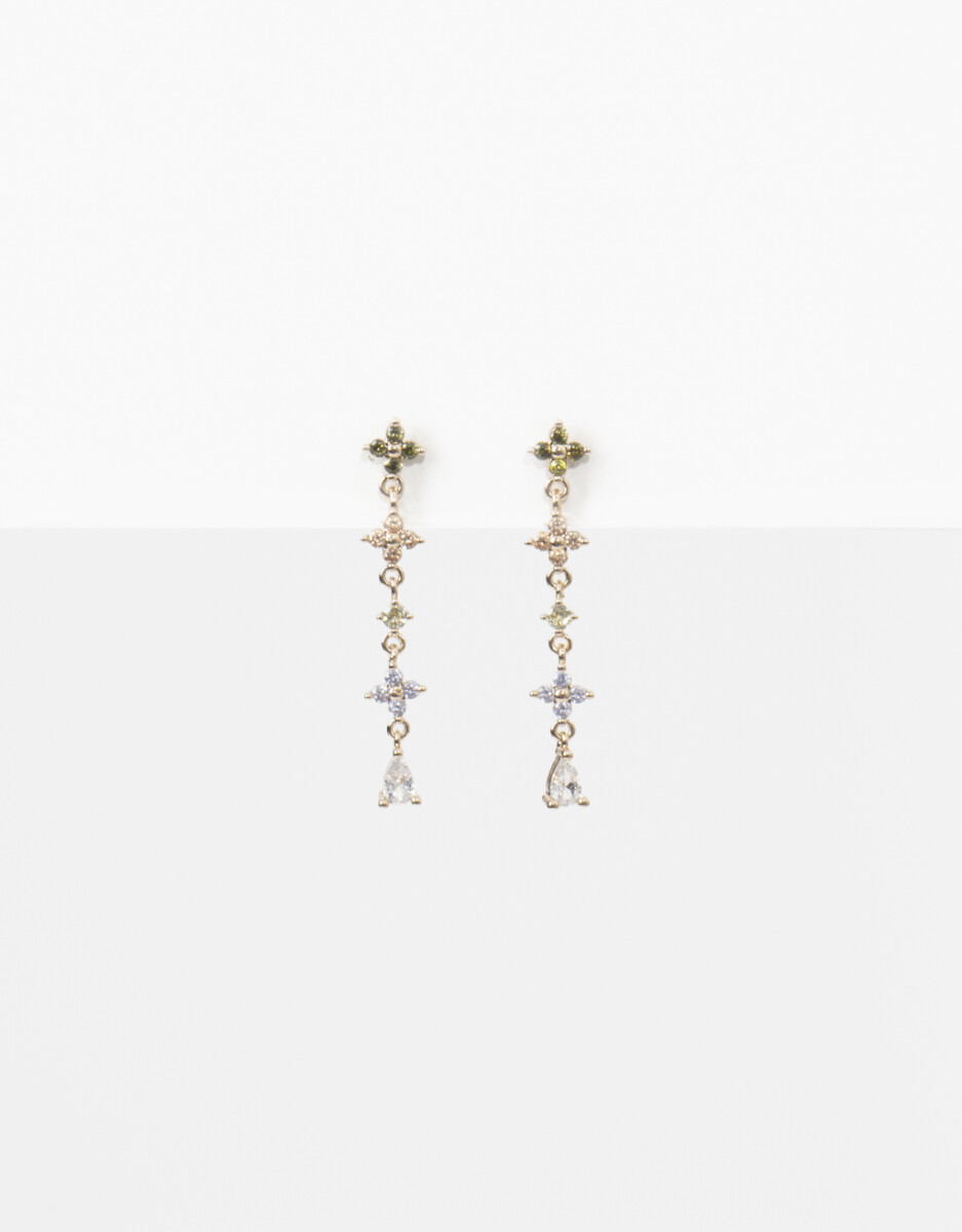 Aros Colgantes Con Cubic Zorconia 