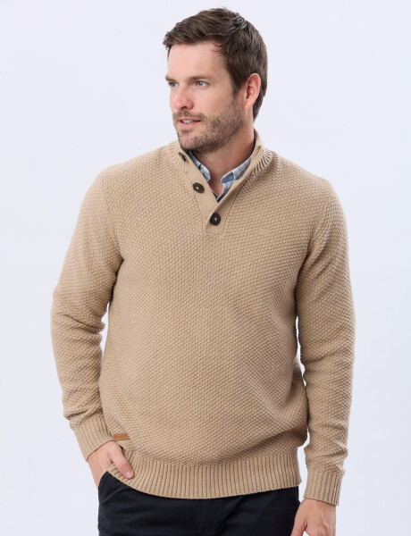 BUZO TEJIDO TEXTURADO Beige