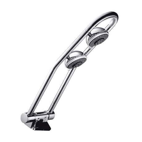 DUCHA DE EMPOTRAR DOBLE ALTURA REGULABLE BRILLO CROMO CROMO