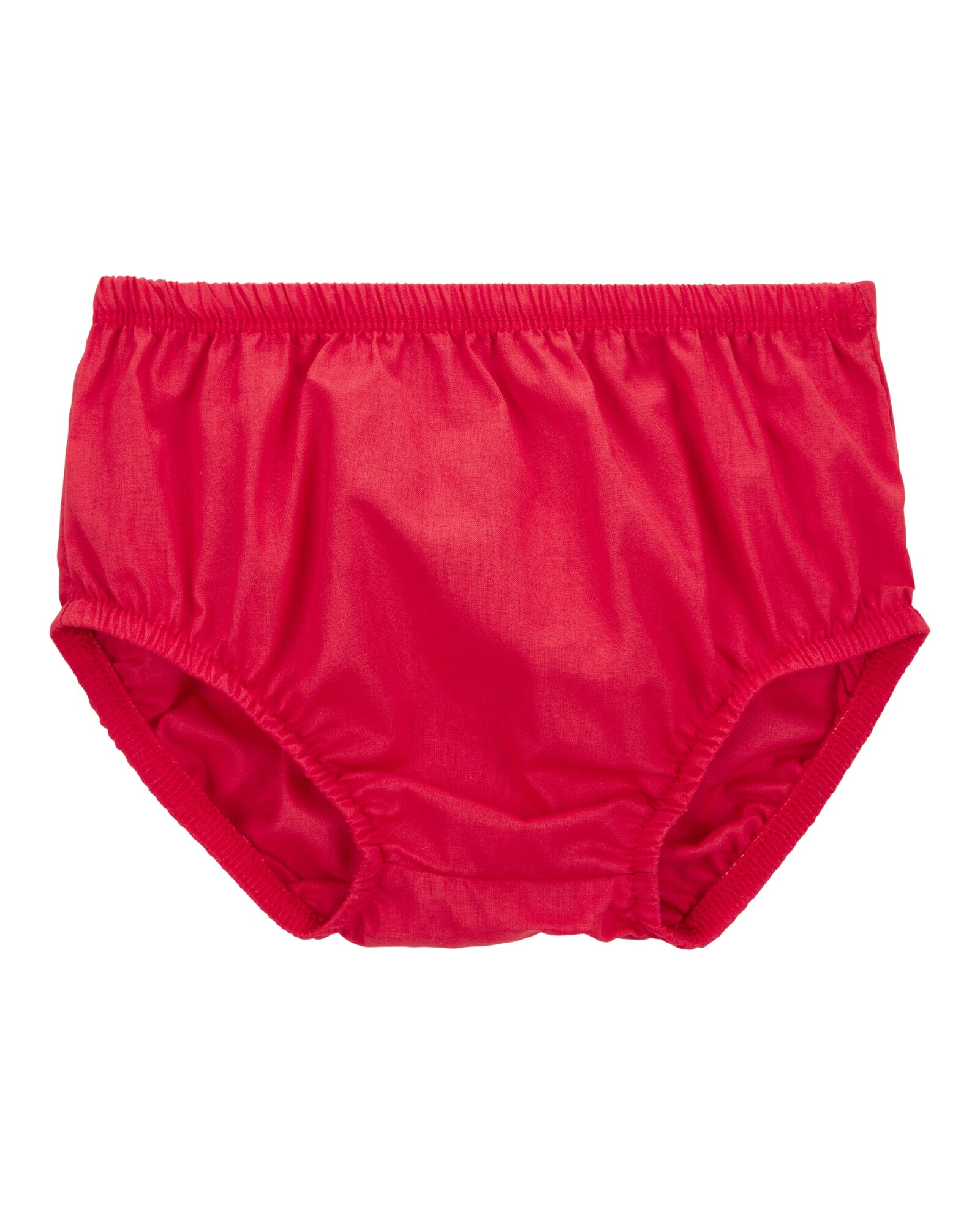 Vestido de algodón, con lazos, rojo Sin color