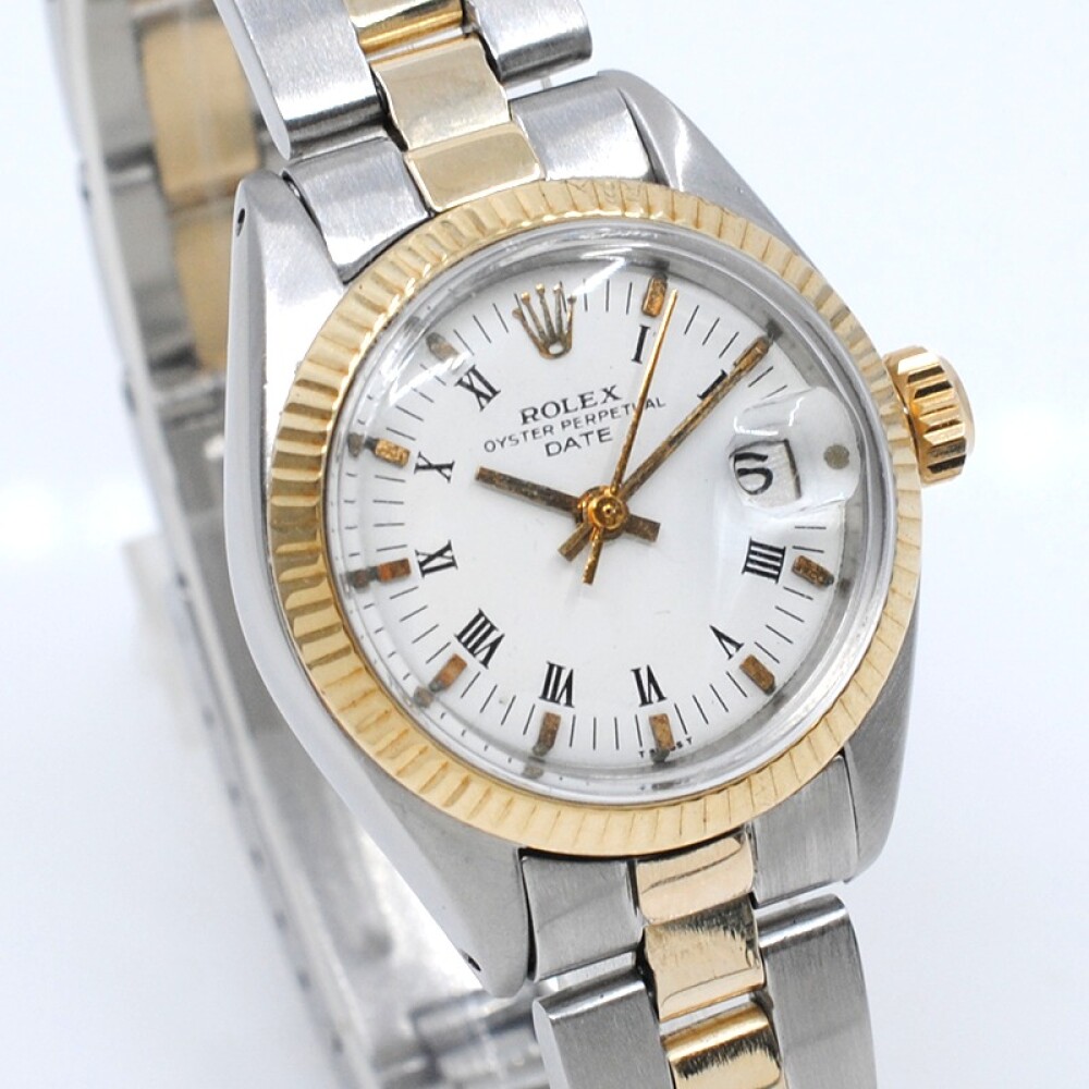 Rolex date dama 6916 acero y oro 26 mm año 1980 Rolex date dama 6916 acero y oro 26 mm año 1980