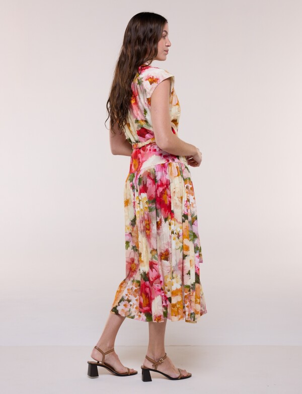 Vestido Midi Lazo MULTI/ROSA