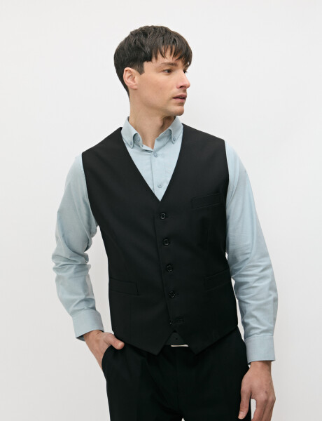 470699 CHALECO VESTIR HARRINGTON LABEL Negro