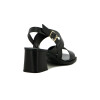 Sandalias Mujer Darkness Cuero Negro