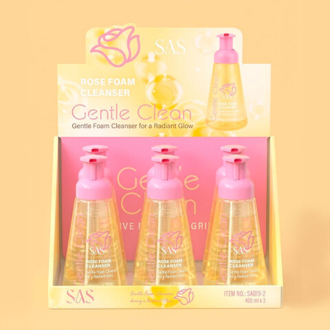 SAS Limpiador facial en espuma esencia de rosas 310ml Sas Limpiador Facial En Espuma Esencia De Rosas 310ml