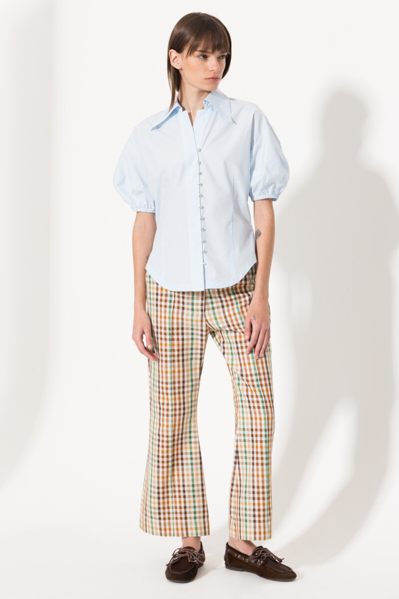 CAMISA AMBAR Celeste