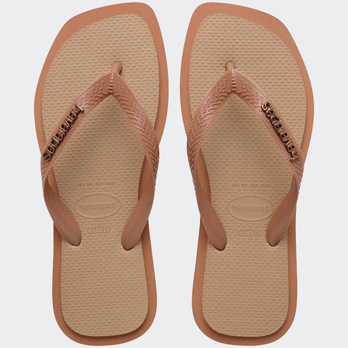 Ojotas Havaianas Top Square Fusion - Marrón 